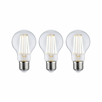 Paulmann Eco-Line Filament 230V LED Birne E27 3er-Pack  3x840lm 3x4W 3000K  Klar