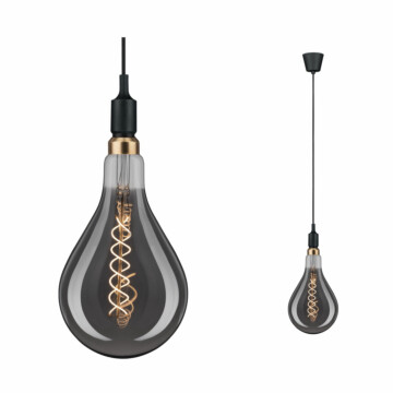 Paulmann Neordic Pendelleuchte Ketil  E27   max. 60W Schwarz dimmbar Silikon#Kunststoff