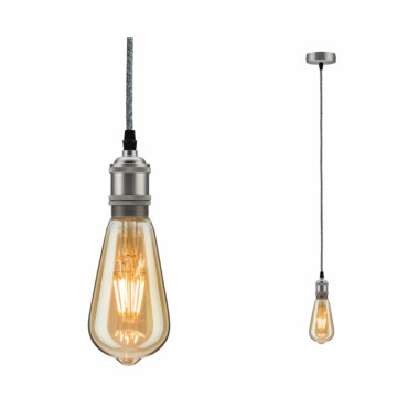 Paulmann Neordic Pendelleuchte Eldar  E27   max. 60W Grau#Nickel dimmbar Metall