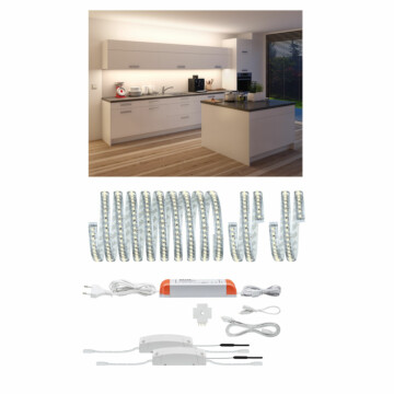 Paulmann MaxLED 1000 Bundle Küche Comfort Indirekt 3m beschichtet IP44 35W 880lm/m 2700K 60VA