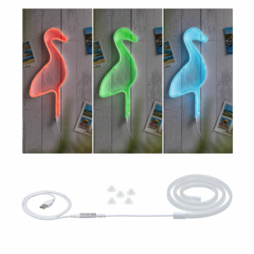 Paulmann USB LED Strip Neon Colorflex RGB 1m   5W 10lm/m  RGB