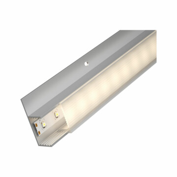 Paulmann LED Strip Einbauprofil Socle Weißer Diffusor 1m Alu eloxiert#Satin