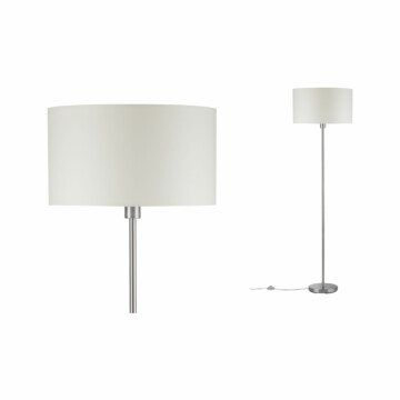 Paulmann Stehleuchte Tessa E27   max. 60W Creme#Eisen gebürstet Metall#Stoff