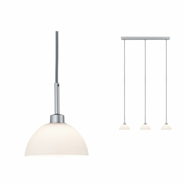 Paulmann Pendelleuchte Parana  GU10   max. 3x40W Weiß#Chrom matt dimmbar