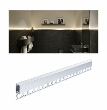 Paulmann LumiTiles LED Strip Einbauprofil Top 2m Alu eloxiert#Satin