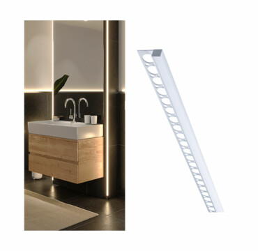 Paulmann LumiTiles LED Strip Profil Frame 2m Alu eloxiert#Satin