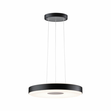 Paulmann LED Pendelleuchte 3-Step-Dim Puric Pane    2700K 1.200lm / 1.400lm 22W Schwarz#Grau dimmbar