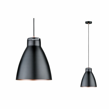 Paulmann Neordic Pendelleuchte Roald  E27   max. 20W Schwarz matt#Kupfer matt dimmbar Metall#Marmor