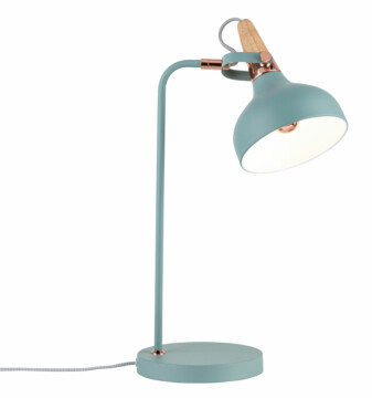 Paulmann Neordic Tischleuchte Juna E14   max. 20W Softgrün#Kupfer#Holz Metall#Holz