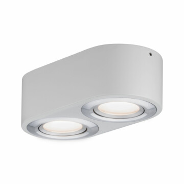Paulmann LED Deckenleuchte 3-Step-Dim Argun    3000K 2x280lm 230V 2x4.8W dimmbar Weiß#Alu gebürstet
