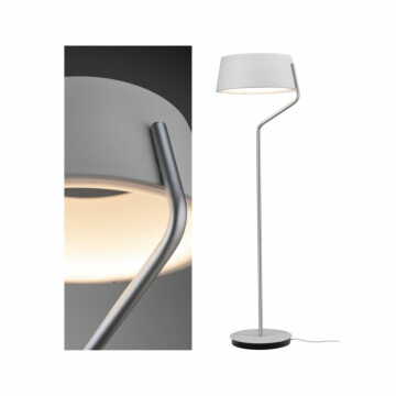 Paulmann LED Stehleuchte 3-Step-Dim Belaja  2700K 1250lm 22W Weiß#Chrom matt