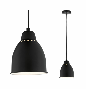 Paulmann Neordic Pendelleuchte Hilla   E27   max. 40W Schwarz dimmbar Metall