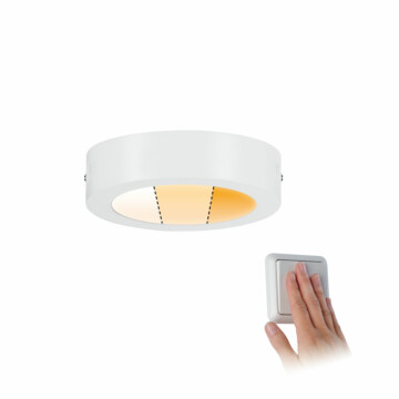 Paulmann LED Panel Carpo Warm Dim  rund 170mm  10.2W 750lm 3 Step Dim to warm Weiß matt dimmbar