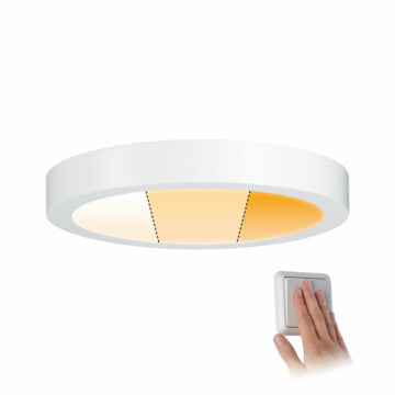 Paulmann LED Panel Carpo Warm Dim  rund 300mm  16W 1400lm 3 Step Dim to warm Weiß matt dimmbar