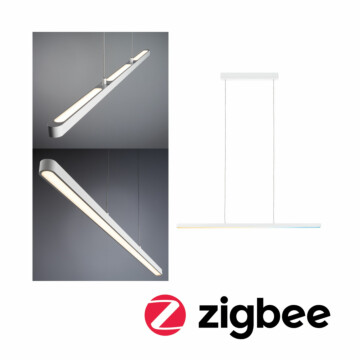 Paulmann LED Pendelleuchte Smart Home Zigbee 3.0 Lento   Tunable White 3x2100lm 3x13.5W Weiß matt dimmbar