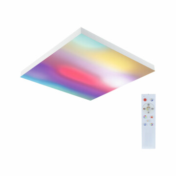 Paulmann LED Panel Velora Rainbow dynamicRGBW   eckig 450x450mm  19W 1690lm 3000 - 6500K Weiß dimmbar