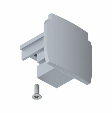 Paulmann ProRail3 Verbinder Endkappe 1er-Pack 35x31.5mm  Silber