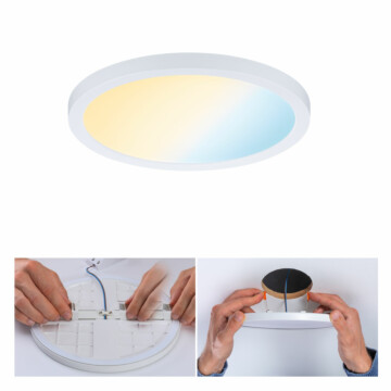 Paulmann VariFit LED Einbaupanel Smart Home Zigbee 3.0 Areo IP44 rund 175mm  13W 1200lm Tunable White Weiß dimmbar