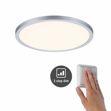 Paulmann VariFit LED Einbaupanel 3-Step-Dim Areo IP44 rund 230mm  16W 1400lm 3000K Chrom dimmbar