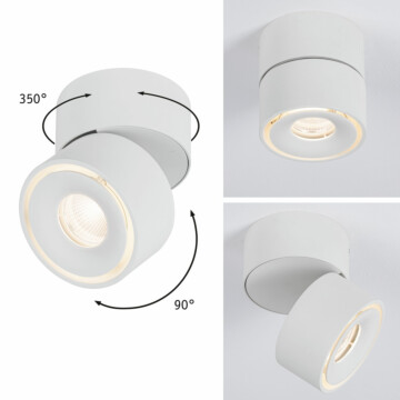 Paulmann LED Deckenleuchte Spircle     78mm   8W 550lm 230V  3000K Weiß matt