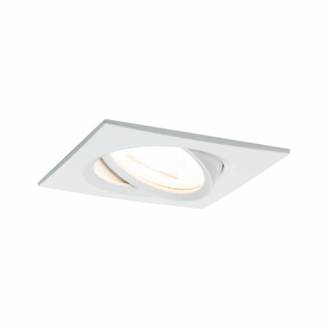 Paulmann LED Einbauleuchte Nova  schwenkbar  eckig 84x84mm 50° GU10 6.5W 460lm 230V  2700K Weiß matt