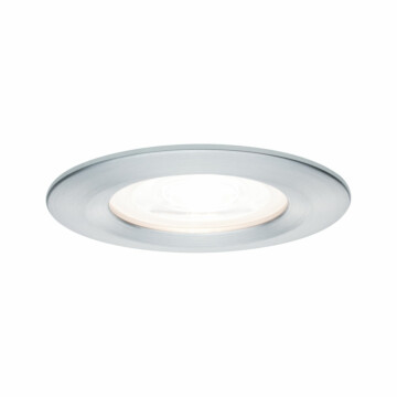 Paulmann LED Einbauleuchte Nova  starr IP44 rund 78mm  GU10 6.5W 460lm 230V  2700K Alu gedreht