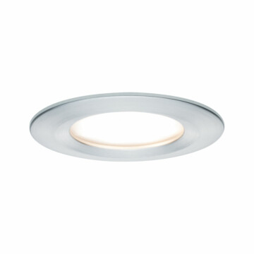 Paulmann LED Einbauleuchte 3-Step-Dim Nova Coin  starr IP44 rund 78mm  Coin 6W 470lm 230V dimmbar 2700K Alu gedreht