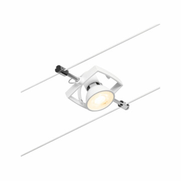 Paulmann CorDuo Seilsystem Mac II Einzelspot GU5.3  max. 10W   12V Weiß matt#Chrom
