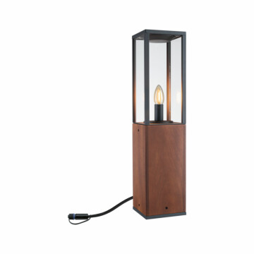 Paulmann Plug & Shine Pollerleuchte Venea Einzelleuchte  IP44 1900K 2W   Holz