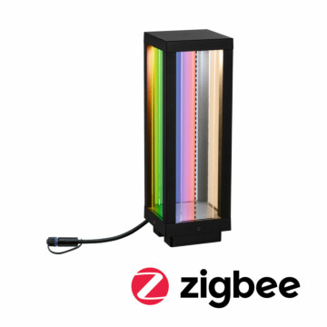Paulmann Plug & Shine Laterne Smart Home Zigbee 3.0 Classic Einzelleuchte  IP44 RGBW 2W   Anthrazit