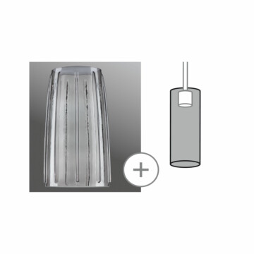 Paulmann URail Schirm Drio 2Easy  152mm Rauchglas