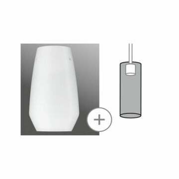 Paulmann URail Schirm Vento 2Easy  170mm Opal