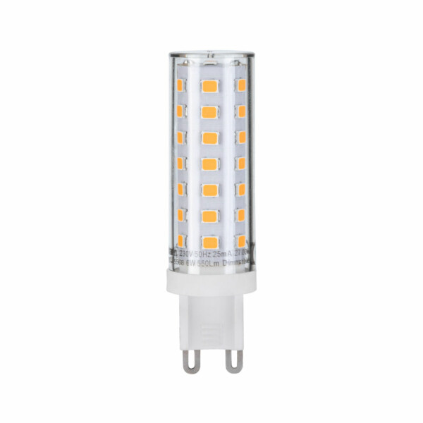 Paulmann Standard 230V LED Stiftsockel G9 1er-Pack 550lm 6W 2700K dimmbar Klar