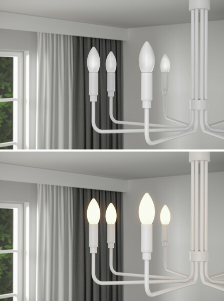 Paulmann Classic White LED Kerze E14  470lm 4.5W 2700K dimmbar Opal