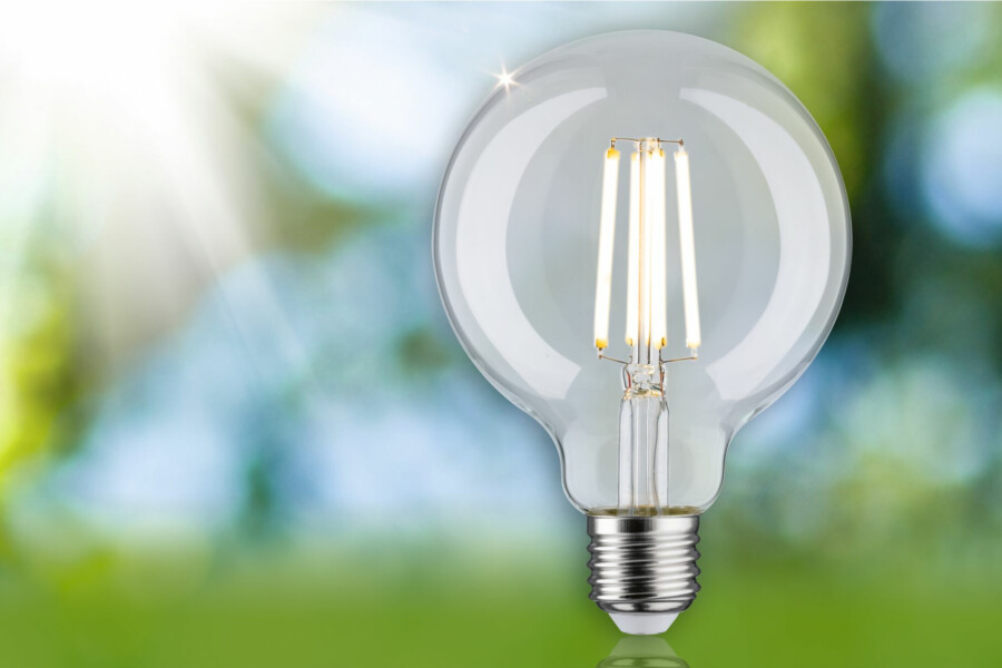 Paulmann Eco-Line Filament 230V LED Globe G95 E27  840lm 4W 3000K  Klar