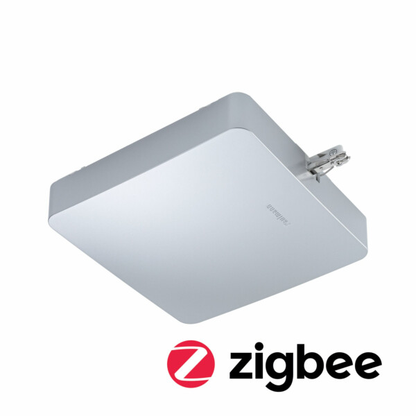 Paulmann URail Einspeisung Smart Home Zigbee 3.0 Mitte   227x196mm max. 300W Chrom matt