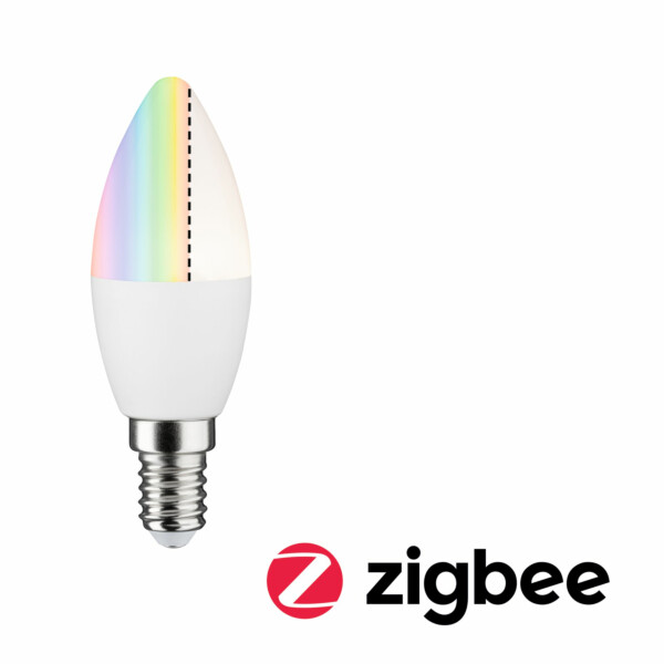 Paulmann Standard 230V Smart Home Zigbee 3.0 LED Kerze E14 470lm 6.3W RGBW+ dimmbar Matt