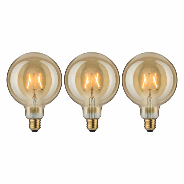 Paulmann 1879 Bundle LED Globe E27 230V 3x170lm 3x2.7W 1700K Gold