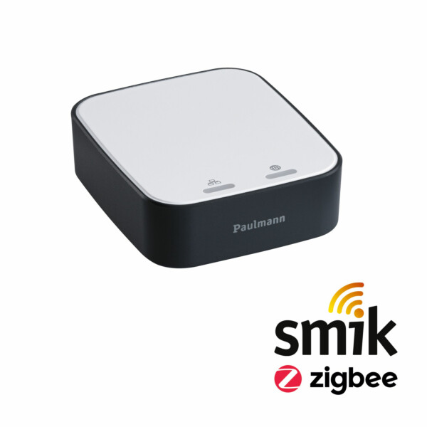 Paulmann Preisattraktives Starterset Zigbee 3.0 Smart Home smik Gateway + Filament G95 230V LED Birne E27 + Wandtaster