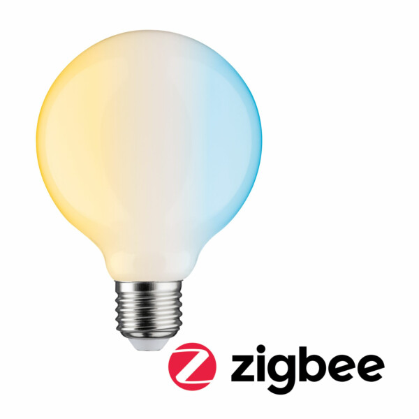 Paulmann Preisattraktives Starterset Zigbee 3.0 Smart Home smik Gateway + Filament G95 230V LED Birne E27 + Wandtaster