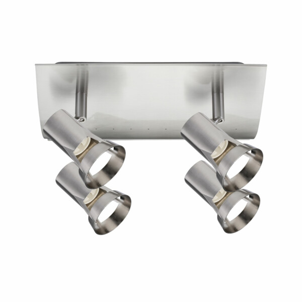 Paulmann Spotlight Teja   GU10   230V max. 4x10W dimmbar Nickel satiniert