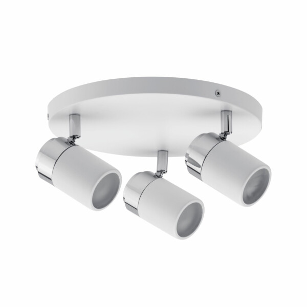 Paulmann Spotlight Zyli  IP44 GU10   230V max. 3x10W dimmbar Weiß#Chrom