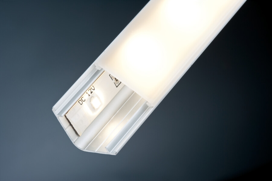 Paulmann LED Strip Profil Delta 1m Alu#Satin