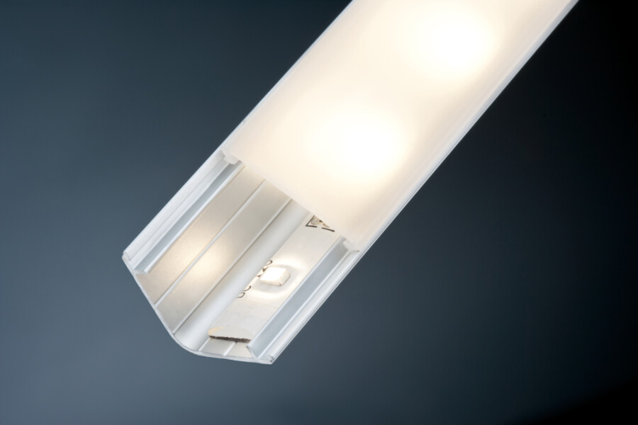 Paulmann LED Strip Profil Delta 1m Alu#Satin