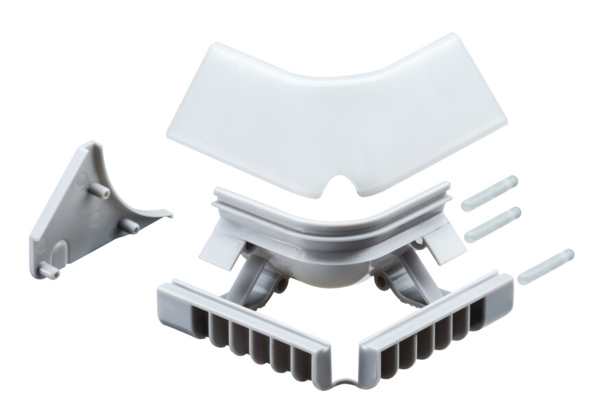 Paulmann LED Strip Profil Corner Verbinder Inside Edge 2er Pack Grau
