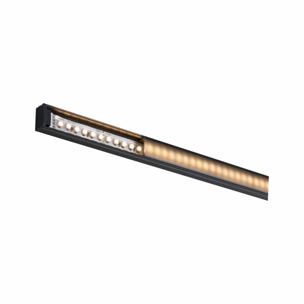 Paulmann LED Strip Profil Base Schwarzer Diffusor 1m Schwarz