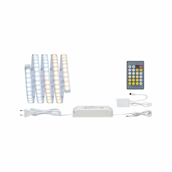 Paulmann MaxLED 1000 LED Strip Tunable White Basisset  1.5m  IP44 17W 1020lm/m 108LEDs/m Tunable White 40VA