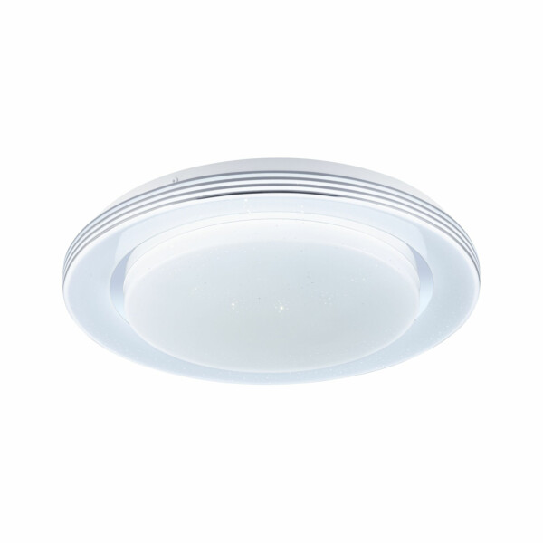 Paulmann LED Deckenleuchte Rainbow mit Regenbogeneffekt    RGBW+ 1600lm 230V 22W dimmbar Chrom#Weiß