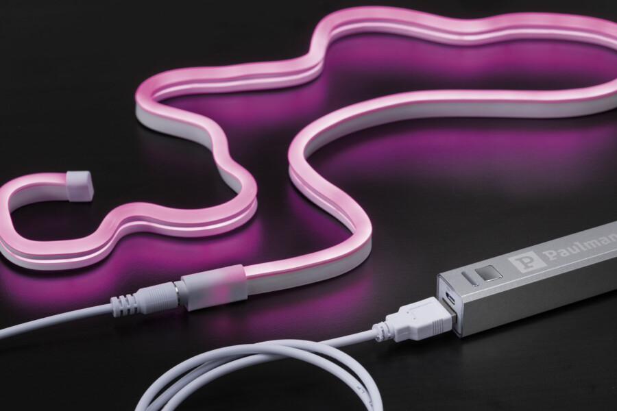 Paulmann USB LED Strip Neon Colorflex Grün 1m   4.5W 10lm/m