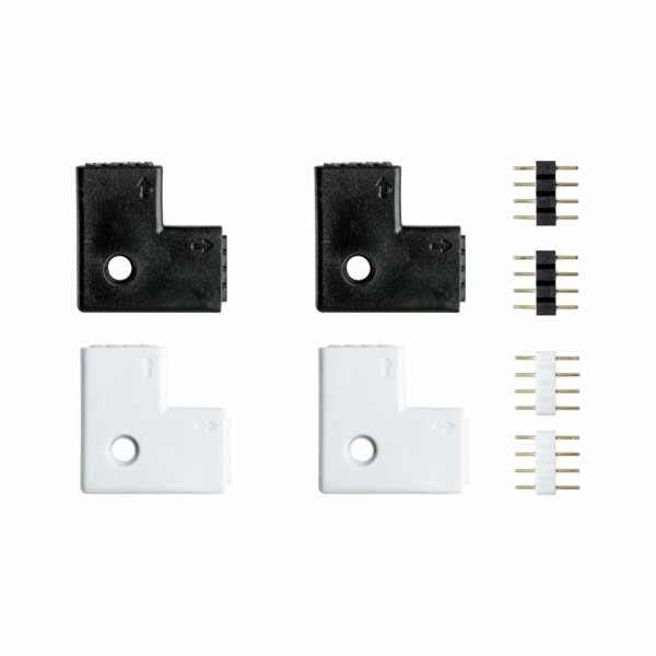 Paulmann YourLED Verbinder Eck-Stück 23x23mm max. 60W Weiß#Schwarz